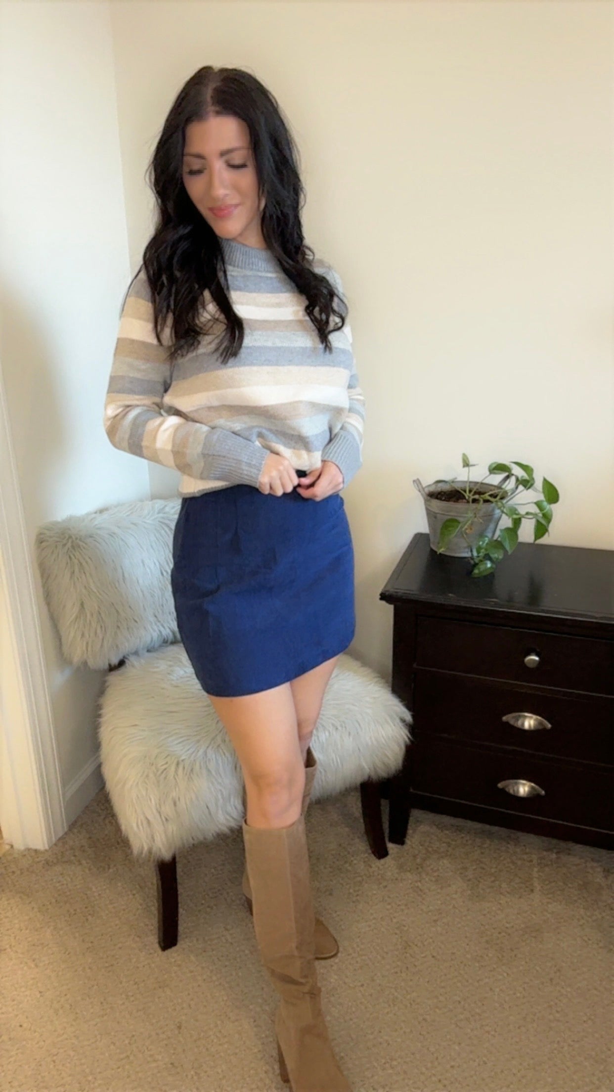 Stripe Colorblock Sweater