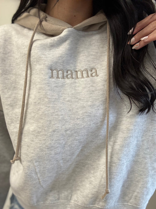 Neutral Mama Colorblock Hoodie