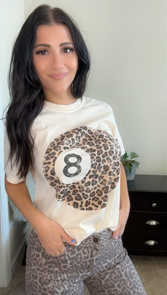 Leopard 8 Ball Tee