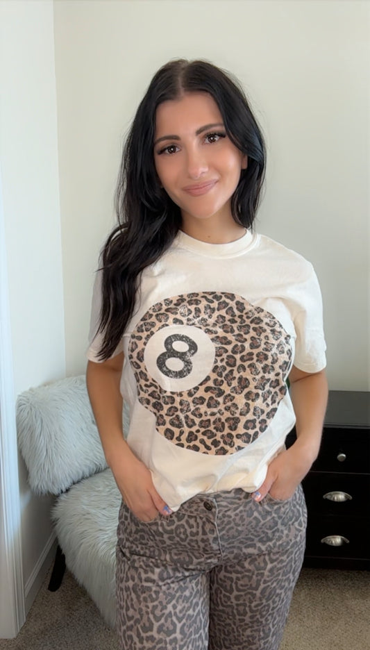 Leopard 8 Ball Tee