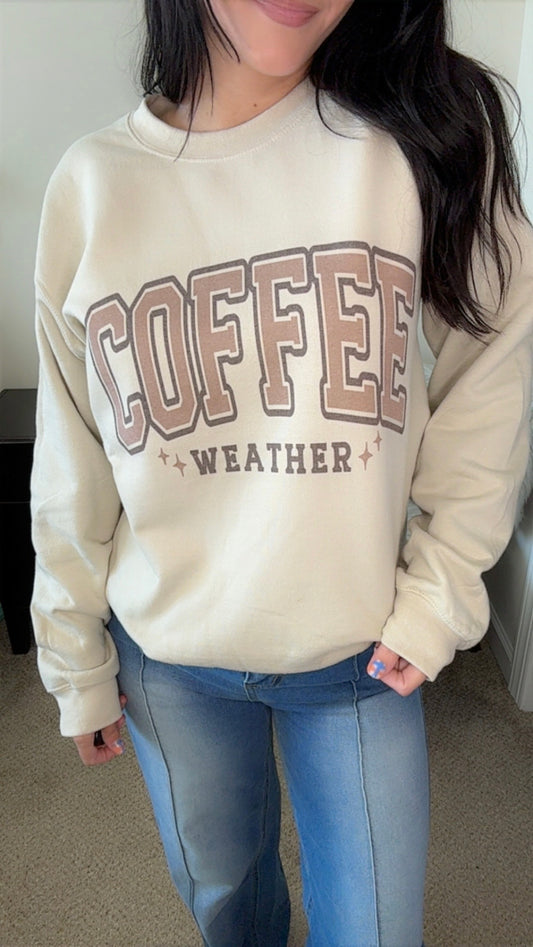 Coffee Weather Graphic Crewneck