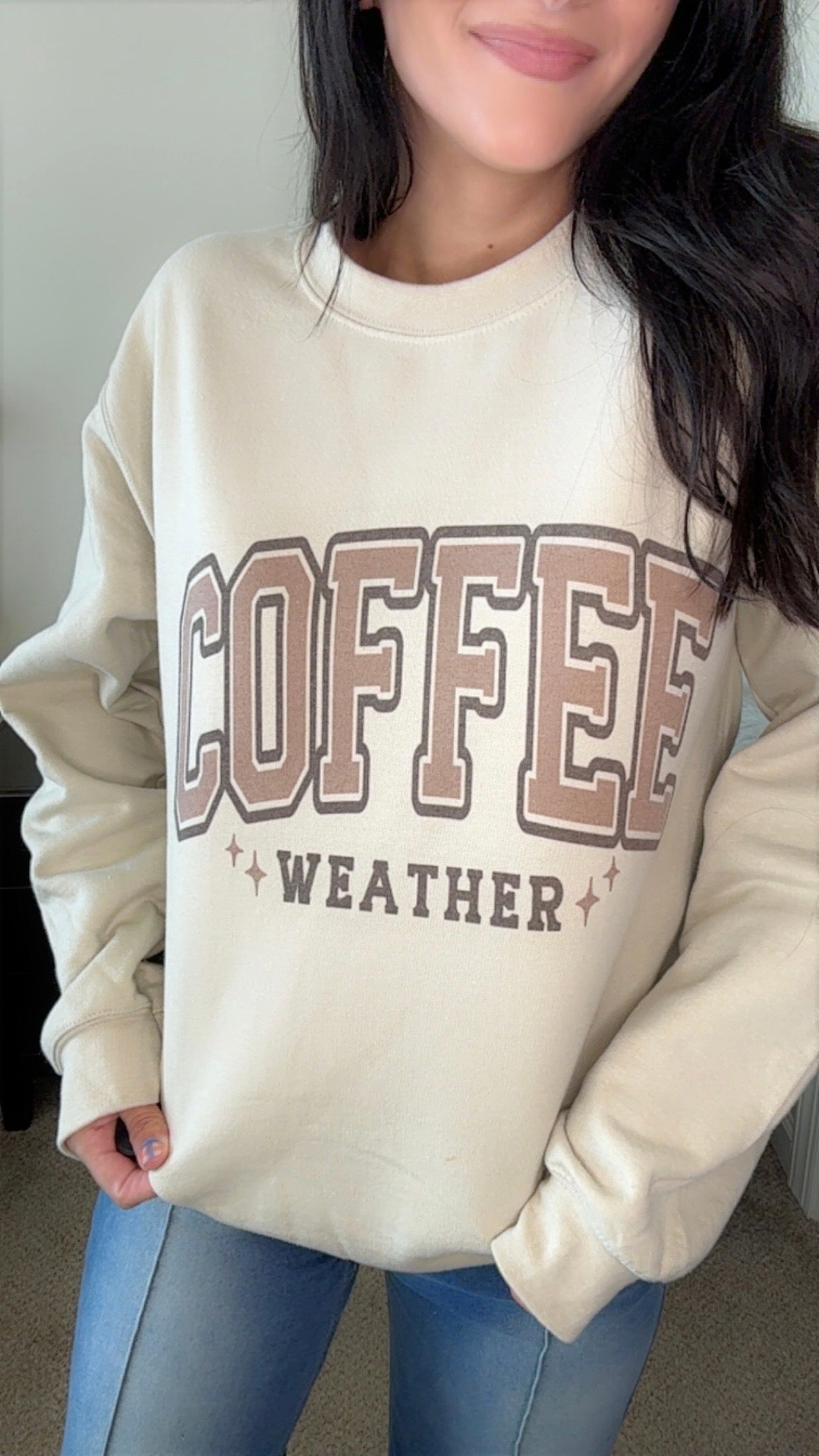 Coffee Weather Graphic Crewneck
