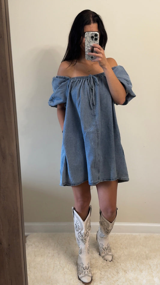 Denim Baby Doll Dress