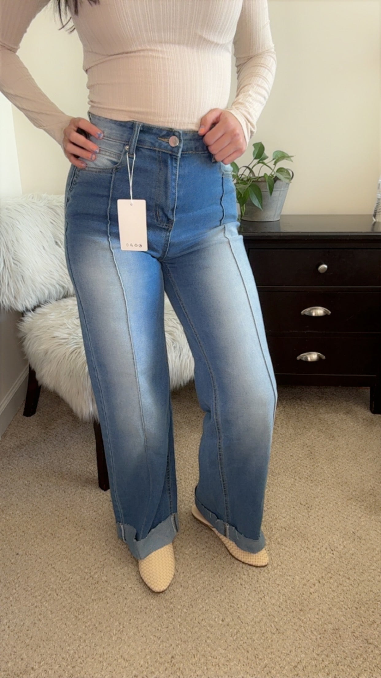 Wild Western Cowboy 90‘S Inspired Straight Leg Jeans