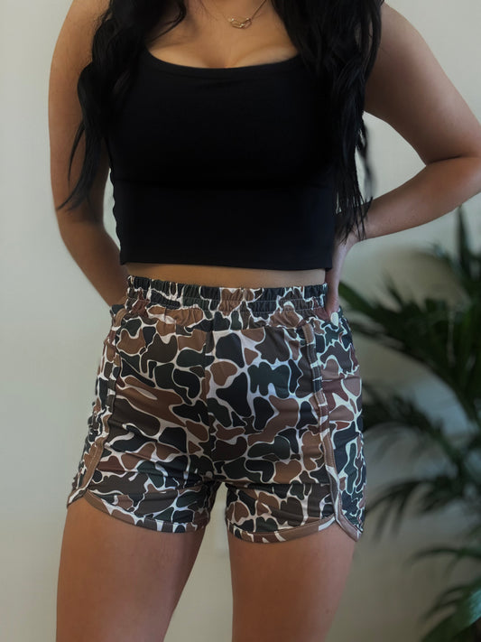 Brown Camo Shorts