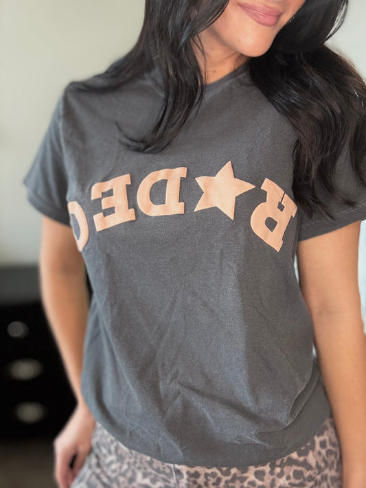 Upside-Down Rodeo Puff Tee