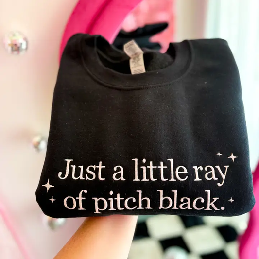 Little Ray Of Pitch Black Sweatshirt