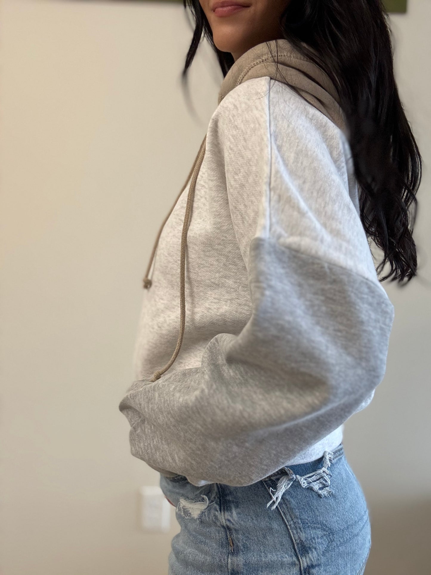 Neutral Mama Colorblock Hoodie