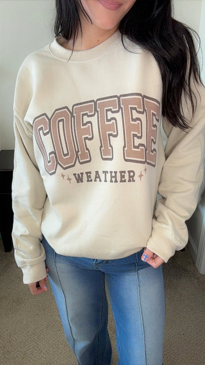 Coffee Weather Graphic Crewneck