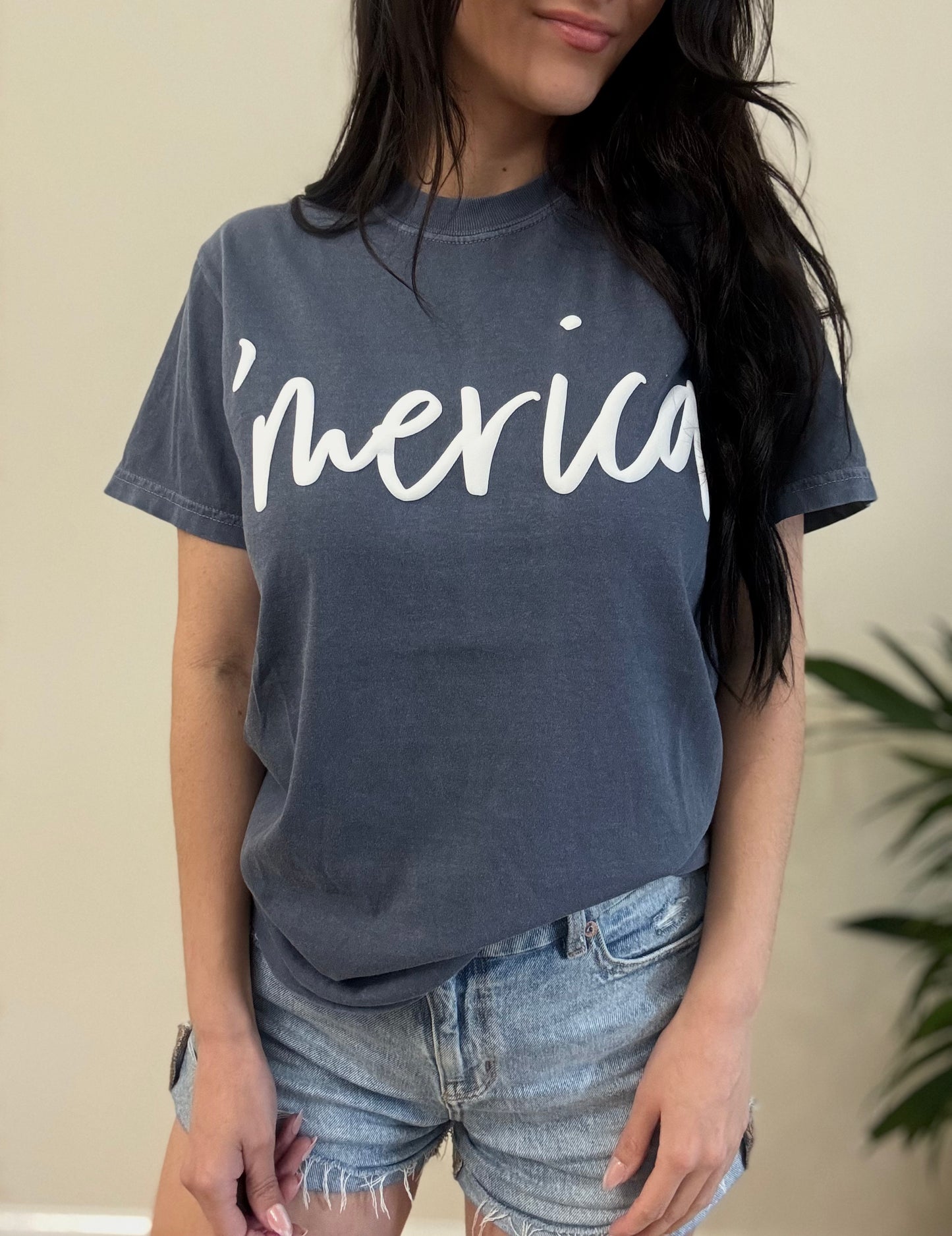 'Merica Puff Letter Graphic Tee