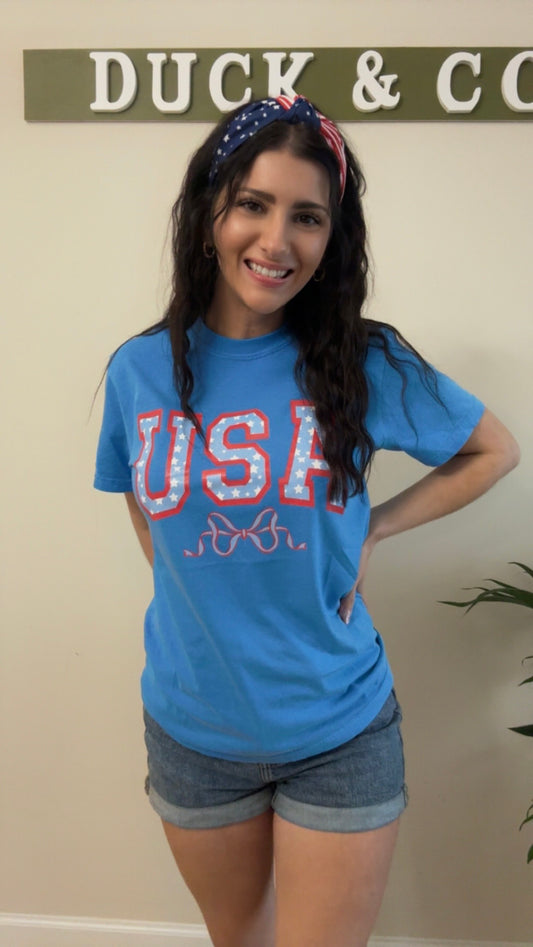 USA Stars & Bows Graphic Tee
