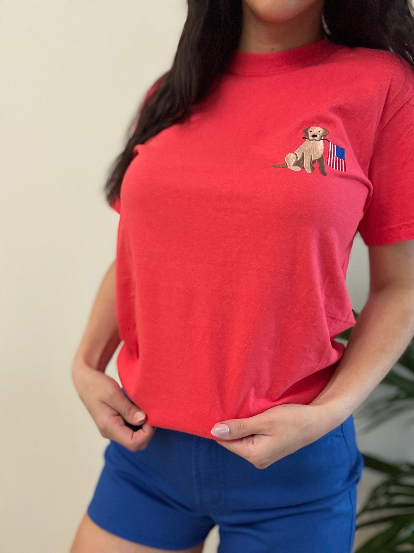 American Pup Embroidered Tee