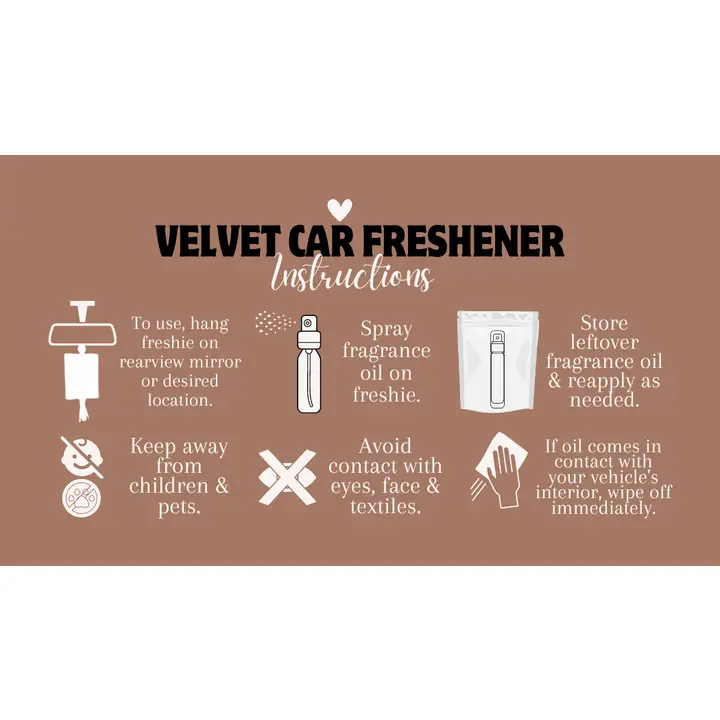 Western Velvet Car Freshies