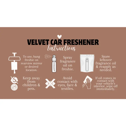 Western Velvet Car Freshies